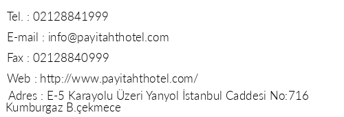 Payitaht Hotel telefon numaralar, faks, e-mail, posta adresi ve iletiim bilgileri